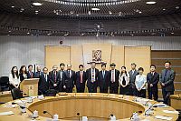Prof. Joseph Sung (10th from left), Vice-Chancellor of CUHK meets with the delegation from the The Ministry of Education
